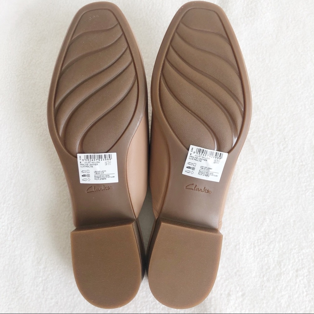 Clarks Juliet Willow Women’s Leather Mule in Color Praline, size US 10 Narrow - Picture 15 of 16
